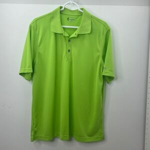 IZOD Xtreme Function Golf Polo Shirt Green Short Sleeve Mens Large